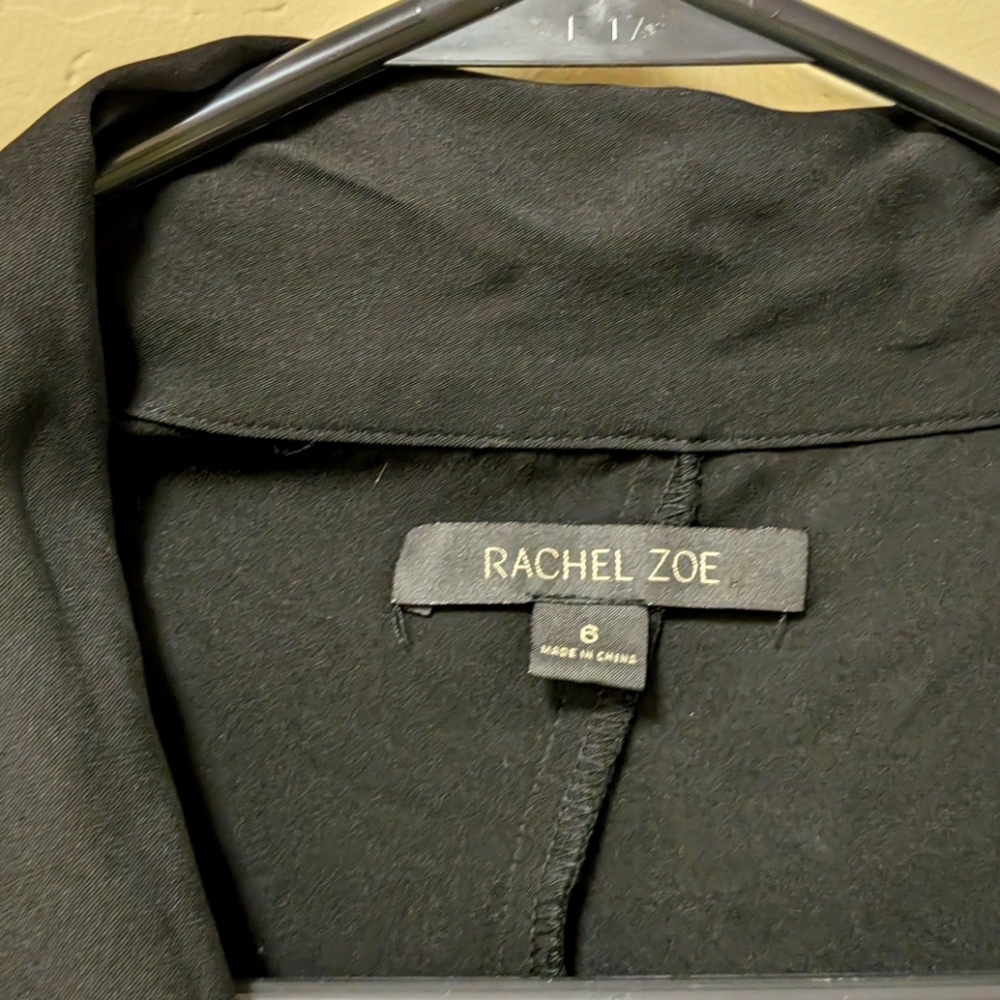 Size 6 Rachel Zoe bow front silk blouse